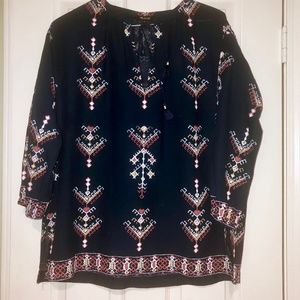 Madewell Marta Folkstitch Popover Tunic - Size M
